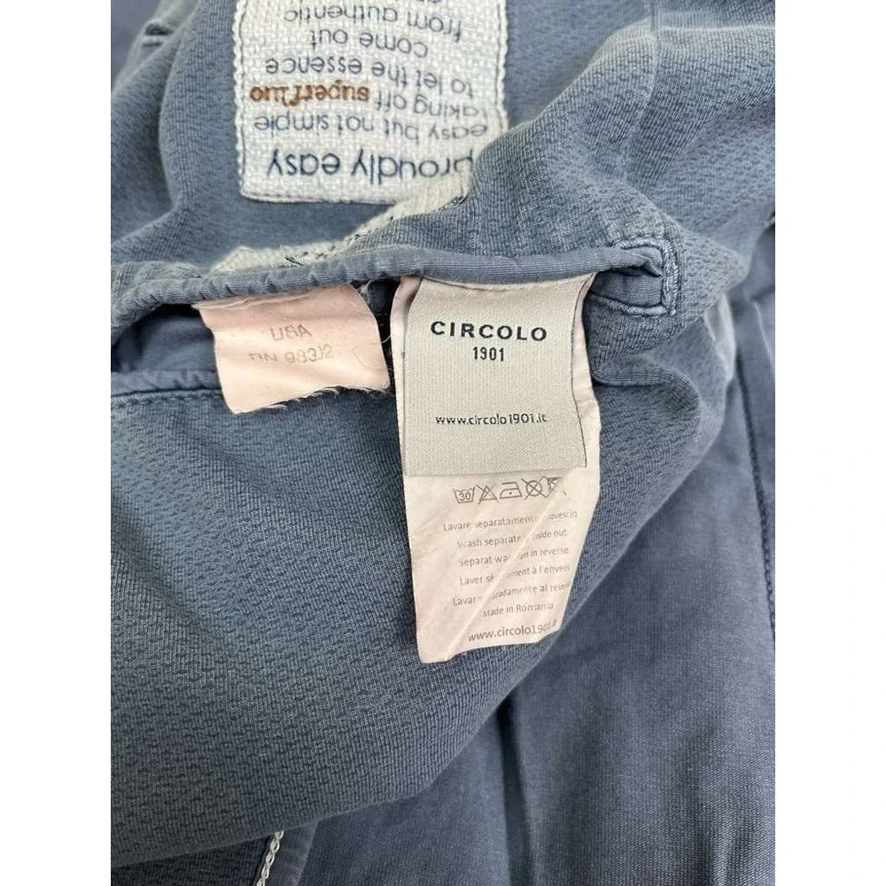 Circolo 1901 Blazer Mens 54 (Fits US 40) Blue Stretch‎ Unstructured Sport Coat